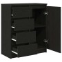 Aparador con cajones roble negro 71x35x84 cm madera ingeniería by , Sideboards - Ref: Foro24-861581, Price: 103,19 €, Discoun...