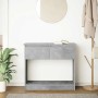 Mesa consola con cajones gris hormigón 85,5x38,5x74,5 cm von , Seitentische - Ref: Foro24-861394, Preis: 62,28 €, Rabatt: %