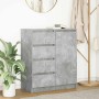 Aparador con cajones gris hormigón 71x35x84cm madera ingeniería by , Sideboards - Ref: Foro24-861583, Price: 97,74 €, Discoun...