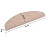 Selbstklebende Stufenmatte 10 Stück 65x21x4 cm braun von vidaXL, Treppenmatten - Ref: Foro24-149698, Preis: 22,00 €, Rabatt: %