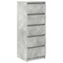 Aparador con cajones gris hormigón 37,5x35x99 cm by , Sideboards - Ref: Foro24-861763, Price: 91,09 €, Discount: %