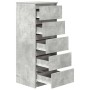 Aparador con cajones gris hormigón 37,5x35x99 cm by , Sideboards - Ref: Foro24-861763, Price: 91,09 €, Discount: %