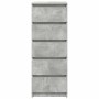 Aparador con cajones gris hormigón 37,5x35x99 cm by , Sideboards - Ref: Foro24-861763, Price: 91,09 €, Discount: %