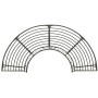 Banco para árbol de jardín semicircular acero 160 cm