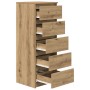 Aparador con cajones roble artesanal 37,5x35x99 cm de , Aparadores - Ref: Foro24-861768, Precio: 97,01 €, Descuento: %