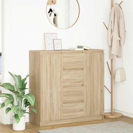 Aparador con cajones roble Sonoma 100,5x35x98,5 cm de , Aparadores - Ref: Foro24-3328455, Precio: 153,15 €, Descuento: %