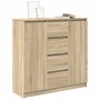 Aparador con cajones roble Sonoma 100,5x35x98,5 cm de , Aparadores - Ref: Foro24-3328455, Precio: 153,15 €, Descuento: %