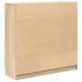 Aparador con cajones roble Sonoma 100,5x35x98,5 cm de , Aparadores - Ref: Foro24-3328455, Precio: 153,15 €, Descuento: %