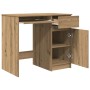 Escritorio de madera de ingeniería roble artisan 86x49x76 cm by , Desks - Ref: Foro24-861831, Price: 89,85 €, Discount: %
