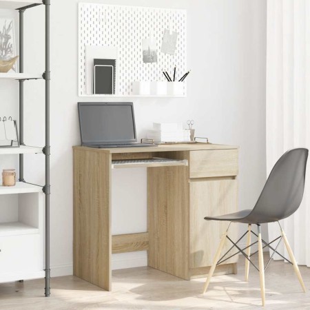 Escritorio roble Sonoma 86x49x76 cm madera de ingeniería von , Schreibtische - Ref: Foro24-861825, Preis: 98,88 €, Rabatt: %