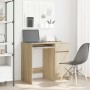 Escritorio roble Sonoma 86x49x76 cm madera de ingeniería von , Schreibtische - Ref: Foro24-861825, Preis: 98,88 €, Rabatt: %