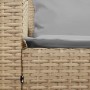 Sofá de jardín de 5 plazas con cojines ratán sintético beige by , Garden sets - Ref: Foro24-4104116, Price: 298,66 €, Discoun...