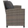 Sofá de jardín de 5 plazas con cojines ratán sintético gris by , Garden sets - Ref: Foro24-4104114, Price: 297,90 €, Discount: %