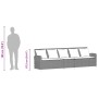 Sofá de jardín de 5 plazas con cojines ratán sintético gris by , Garden sets - Ref: Foro24-4104114, Price: 297,90 €, Discount: %