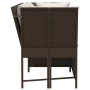 Sofá de jardín con cojines ratán sintético marrón by , Outdoor sofas - Ref: Foro24-4104123, Price: 274,02 €, Discount: %