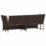 Sofá de jardín con cojines ratán sintético marrón by , Outdoor sofas - Ref: Foro24-4104123, Price: 274,02 €, Discount: %