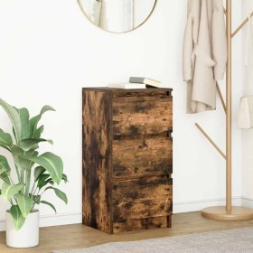 Aparador roble ahumado 37,5x35x76 cm madera de ingeniería de , Aparadores - Ref: Foro24-861728, Precio: 62,39 €, Descuento: %