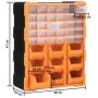 Multi-drawer organizer with 39 drawers 38x16x47 cm by vidaXL, Toolboxes - Ref: Foro24-149603, Price: 45,06 €, Discount: %