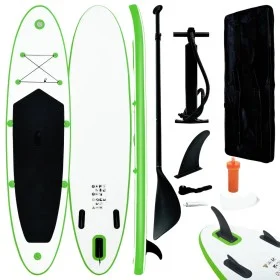 Green and white inflatable paddle surf board set by vidaXL, Paddleboards - Ref: Foro24-92733, Price: 237,41 €, Discount: %