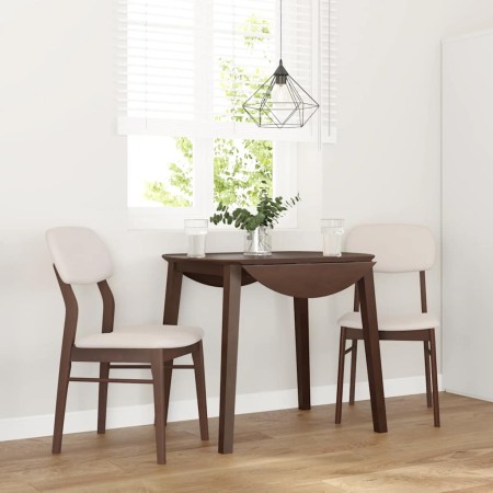 Sillas de comedor con cojines 2 uds madera maciza marrón caucho by , dining chairs - Ref: Foro24-4102523, Price: 157,34 €, Di...
