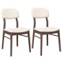 Sillas de comedor con cojines 2 uds madera maciza marrón caucho by , dining chairs - Ref: Foro24-4102523, Price: 157,34 €, Di...