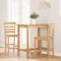Taburetes de bar 2 uds madera maciza natural caucho von , Küchenhocker - Ref: Foro24-4102540, Preis: 132,30 €, Rabatt: %
