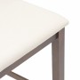 Taburetes de bar con cojines 2 uds madera maciza marrón caucho von , Küchenhocker - Ref: Foro24-4102537, Preis: 119,75 €, Rab...