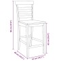 Taburetes de bar 2 uds madera maciza blanca caucho von , Küchenhocker - Ref: Foro24-4102542, Preis: 131,60 €, Rabatt: %