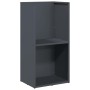 Leñero antracita 40x30x80 cm Acero laminado en frío von , Brennholztaschen und -halter - Ref: Foro24-864189, Preis: 82,47 €, ...