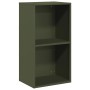 Leñero verde oliva 40x30x75 cm Acero laminado en frío by , Firewood bags and holders - Ref: Foro24-864194, Price: 81,97 €, Di...
