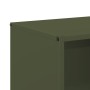 Leñero verde oliva 40x30x75 cm Acero laminado en frío by , Firewood bags and holders - Ref: Foro24-864194, Price: 81,97 €, Di...