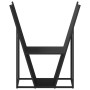 Leñero negro 69,5x35x81 cm Acero laminado en frío by , Firewood bags and holders - Ref: Foro24-864177, Price: 67,81 €, Discou...