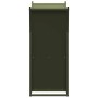 Leñero verde oliva 69,5x35x81 cm Acero laminado en frío von , Brennholztaschen und -halter - Ref: Foro24-864180, Preis: 68,20...