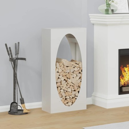 Leñero blanco 50x23x100 cm Acero laminado en frío von , Brennholztaschen und -halter - Ref: Foro24-864182, Preis: 90,45 €, Ra...