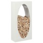 Leñero blanco 50x23x100 cm Acero laminado en frío von , Brennholztaschen und -halter - Ref: Foro24-864182, Preis: 90,45 €, Ra...