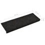 Stufenmatten 5 Stück schwarz 65x21x4 cm von vidaXL, Treppenmatten - Ref: Foro24-149726, Preis: 22,19 €, Rabatt: %