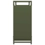 Leñero verde oliva 90x28x65 cm Acero laminado en frío by , Firewood bags and holders - Ref: Foro24-864206, Price: 62,18 €, Di...