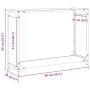 Leñero verde oliva 90x28x65 cm Acero laminado en frío by , Firewood bags and holders - Ref: Foro24-864206, Price: 62,18 €, Di...