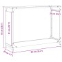 Leñero blanco 90x28x65 cm Acero laminado en frío by , Firewood bags and holders - Ref: Foro24-864204, Price: 62,18 €, Discoun...