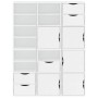 Armarios auxiliares 6 uds "ODDA" blanco 40x24x79 cm madera pino de , Aparadores - Ref: Foro24-3365355, Precio: 334,31 €, Desc...