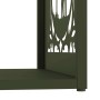 Leñero verde oliva 40x40x40 cm Acero laminado en frío de , Bolsas y soportes de leña - Ref: Foro24-864252, Precio: 45,96 €, D...