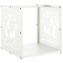 Leñero blanco 40x40x40 cm Acero laminado en frío von , Brennholztaschen und -halter - Ref: Foro24-864250, Preis: 45,21 €, Rab...