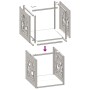 Leñero blanco 40x40x40 cm Acero laminado en frío von , Brennholztaschen und -halter - Ref: Foro24-864250, Preis: 45,21 €, Rab...