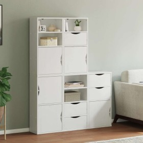 Armarios auxiliares 5 uds "ODDA" blanco 40x24x79 cm madera pino von , Sideboards - Ref: Foro24-3365357, Preis: 287,45 €, Raba...