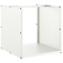 Leñero blanco 40x40x40 cm Acero laminado en frío von , Brennholztaschen und -halter - Ref: Foro24-864238, Preis: 49,01 €, Rab...