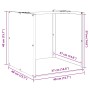 Leñero blanco 40x40x40 cm Acero laminado en frío von , Brennholztaschen und -halter - Ref: Foro24-864238, Preis: 49,01 €, Rab...