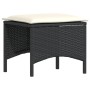 Set comedor de jardín 3 pzas con cojines ratán sintético negro by , Garden sets - Ref: Foro24-4104135, Price: 164,67 €, Disco...