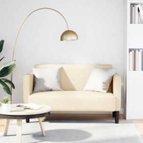 Sofá Loveseat color crema 109 cm tejido de pana de , Sofás - Ref: Foro24-4100524, Precio: 184,46 €, Descuento: %