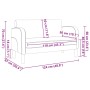 Sofá Loveseat rojo vino 110 cm cuero sintética von , Sofas - Ref: Foro24-4100539, Preis: 170,91 €, Rabatt: %