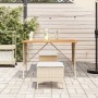 Mesa de jardín superficie de madera ratán PE negro 105x75x72 cm by , Garden tables - Ref: Foro24-4104140, Price: 113,80 €, Di...
